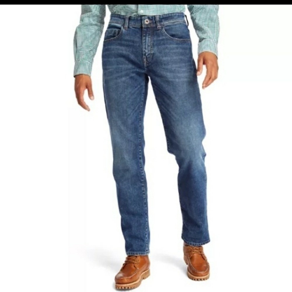 Timberland Straight Leg Denim Jeans Men 36 farm work dark wash‎